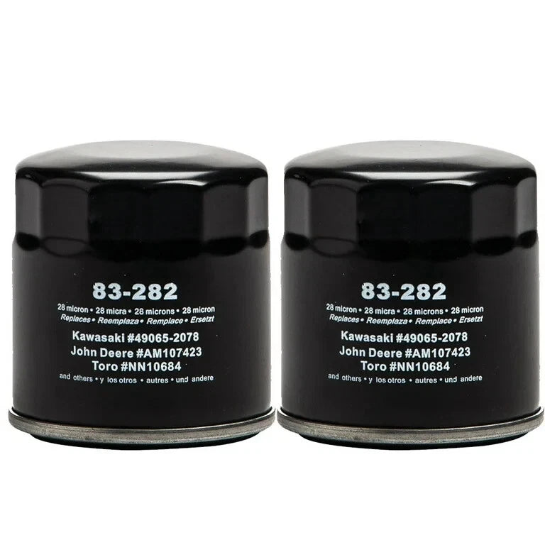 2 PACK - Oregon 83-282 Oil Filter Replaces Kawasaki John Deere Toro