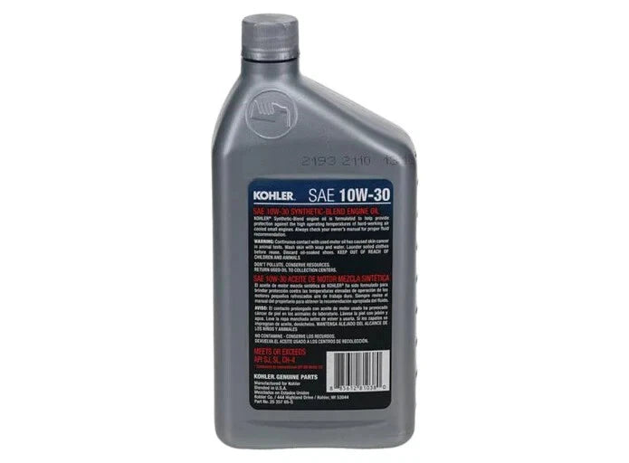 Kohler 25 357 64-S Command 10W-30 4-Cycle Engine Oil Case Genuine - 12 Quarts