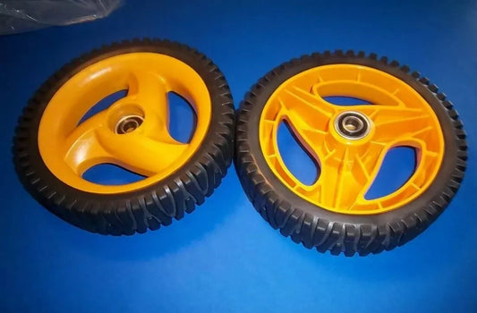 (Set of 2) Semi-Pneumatic Plastic Wheels 8 x 1.75 OEM Husqvarna 583720301