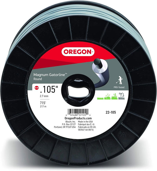 Oregon 22-105 Magnum Gatorline Round Trimmer Line .105-Inch by 685-Foot