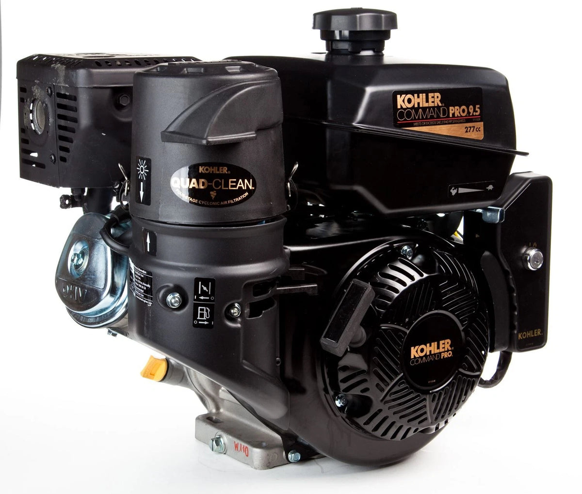 9.5HP Kohler CH395-3041 Command PRO Horizontal 1" Dia. x 3-21/32" Crankshaft 277cc