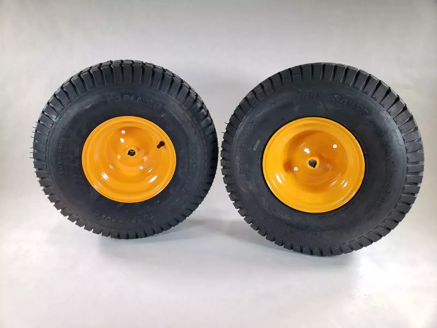 (SET OF 2) Carlisle 20x8.00-8 Turf Saver Rear Tire w/Wheel Marigold 431400x421