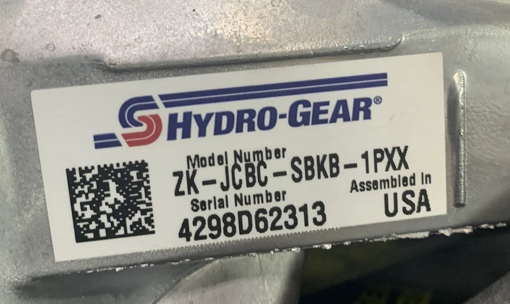 ZT-2800 HydroGear Hydrostatic Wheel Drive ZK-JCBC-SBKB-1PXX (RH) 4 Lug Mount