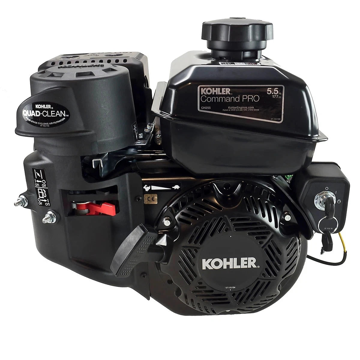 5.5HP Kohler Command PRO CH255-3021 Horizontal 3/4 Dia x 2-5/16 Crankshaft 177cc