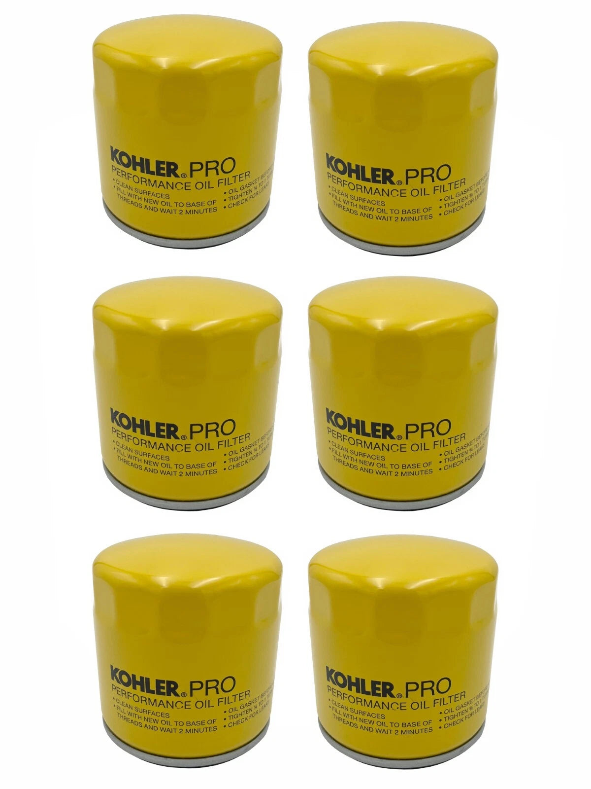 (6) Genuine Kohler 52-050-02-S Pro Performance Oil Filters 52 050 02-S1 OEM