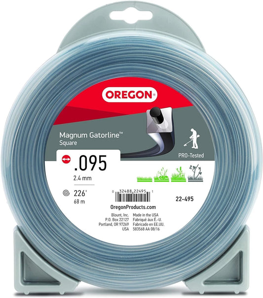 Oregon 22-495 Magnum Gatorline Square Trimmer Line .095" by 226' Trimmer Line