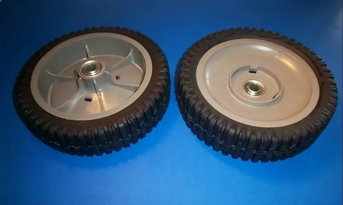 (Set of 2) Husqvarna Semi-Pneumatic Plastic Lawn Mower Wheels 532750550 8 x 2