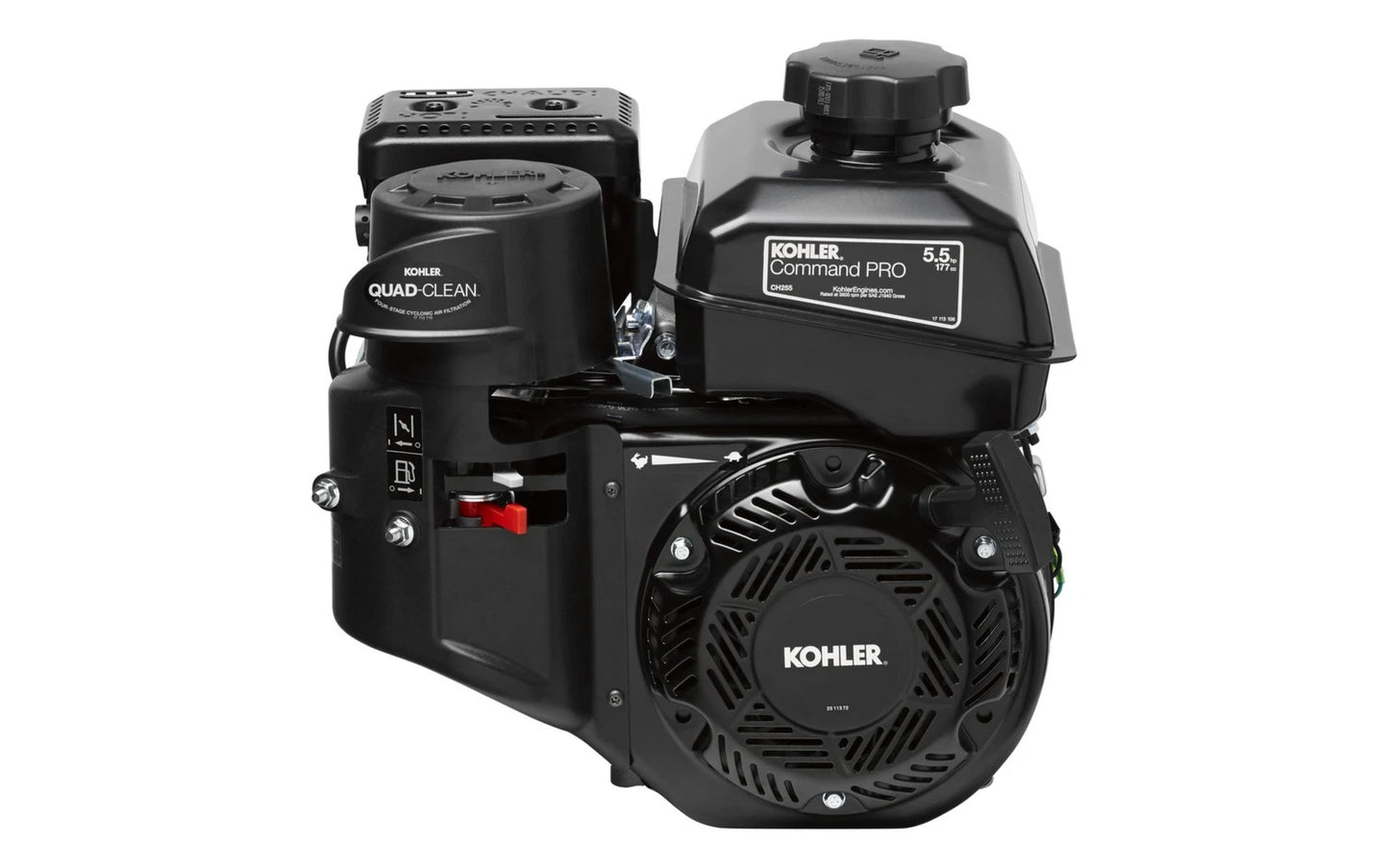 5.5 HP Kohler CH255-3038 Horizontal Command PRO Engine 2:1 Gear Reduction