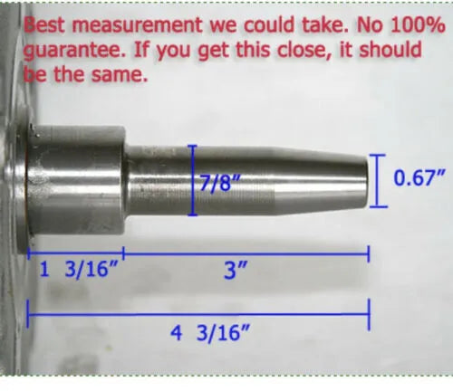 10HP Tecumseh LH358XA-159493 10HP Cast Iron Cylinder Sleeve Taper Crankshaft